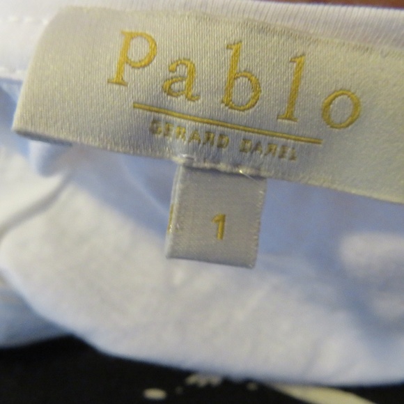 WOMENS PABLO WHITE/BLACK FEATHER PRINT TANK TOP S* - Picture 8 of 8